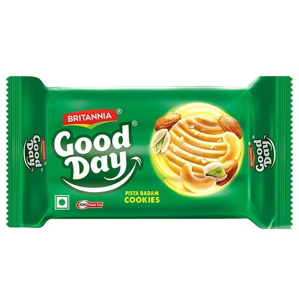 BRITANNIA GOODDAY PISTA BADAM  BISCUITS 200 GM